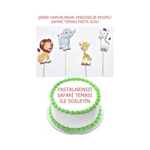 Şeker Hamurundan Pasta Süsü Yenilebilir Kürdanlı Temalı Set