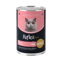 Reflex Plus Sos İçinde Et Parçacıklı Somonlu Yetişkin Kedi Konservesi 400gr