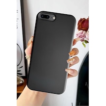 İphone 7/8 İle Uyumlu Lansman Kılıf İçi Kadife Kaplamalı Kamera Çevresi Yükseltili Premium Silikon Kılıf Siyah