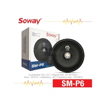 Soway P6 16 Cm Kurşun Göbek Profesyonel Midrange 300w 100rms 2adt