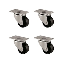 Bilyalı Teker 32mm Siyah 4 Adet Çok Renkli