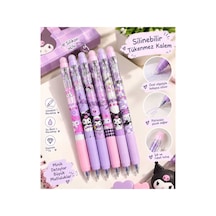 Kuromi & My Melody Temalı Silinebilir Jel Tükenmez Kalem 2 Adet Mor Mor