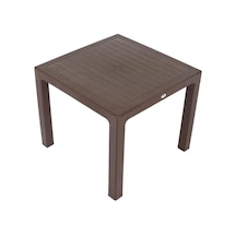 Luna 90x90 Elit Rattan Masa Kahverengi