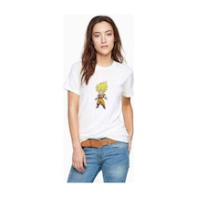 Anime Dragon Ball Vegeta Baskılı Beyaz Kadın Tshirt (534308708)