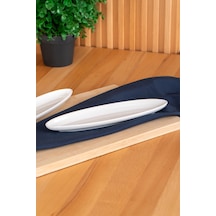 Acar Aria Collection Oval Zeytinlik - 25 Cm Por-05293 Beyaz