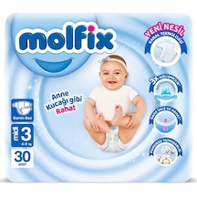 Molfix 3 Beden Bebek Bezi 30 Adet