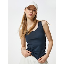 Koton Basic Atlet Kolsuz Kare Yaka Slim Fit Lacivert 4sal30224ık Lacivert