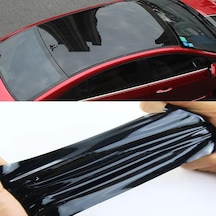 Piano Black Parlak Siyah Hava Kanallı Üstü Koruma Jelatinli Araç Motor Aksesuar Araç Tavan Kapl Standart