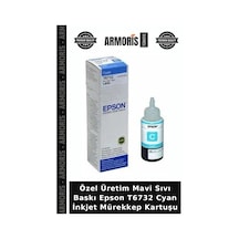 Özel Üretim Mavi Sıvı Baskı Epson T6732 Cyan İnkjet Mürekkep Kartuşu