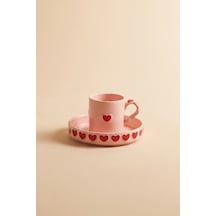 Karaca Sweetheart Kahve Fincan Takımı Pembe 90 Ml