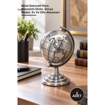 5 Adet Metal Dünya Küre Metal Dekoratif Küre, Masaüstü Globe, Dünya Modeli, Ev Ve Ofis Aksesuarı 1