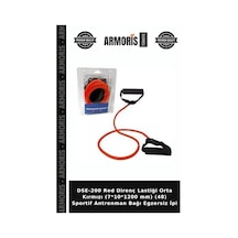 Dse-200 Red Direnç Lastiği Orta Kırmızı 7 10 1200 Mm 48 Sportif Antrenman Bağı Egzersiz İpi