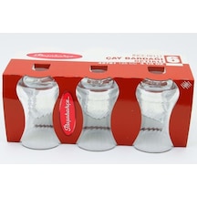 Paşabahçe 42781 Optikli İnce Belli Çay Bardağı 6 Lı Şeffaf