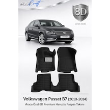 Otocraft Volkswagen Passat B7 2010-2014 Araca Özel 8d Havuzlu Oto Paspas Takımı Tam Set 3 Parça
