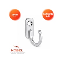 Anahtar Askısı, Metal Vestiyer Askısı, 2 Gr, Dolap Ve Duvar Askılığı, Çi Nko Vidalı Çinko