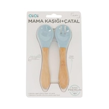 Mama Kaşığı + Çatal - Mineral Blue 6999
