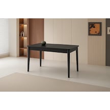 Ortadan Açılır Büyüyen Yemek Masası Koyu Gri 80x130cm Gri