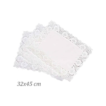 Dantelli Kağıt Doyley Dikdörtgen 32 X 45 Cm - 50'li