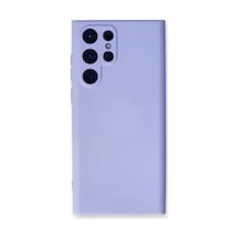 Samsung Galaxy  Uyumlu,  S24 Ultra Kılıf Nano İçi Kadife Silikon - Lila