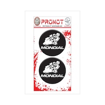 Damla Logo Sticker Mondial Kabartmalı 5x5cm 03 Nötr