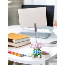 Minik Tatlı Kawaii Deniz Toplu Yavru Fil Fotoğraf Not Tutacağı Ofis Masası Hediye Tutucu Tutacak Pembe