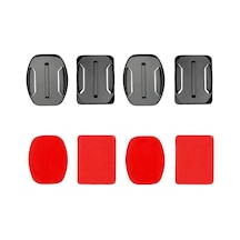 Tr Flat Panel + Curved Adhesive Mounts 3 M Yapışkan Bant İle Sticky Action Kamera İçin Kullanım İçin Kask, Skiboard Genel