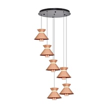 Özcan Aydınlatma 2803-6a-32 Mekik 6'lı Sarkıt Rose Gold