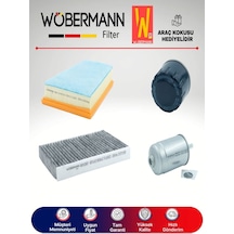 Wöbermann Renault Megane 3 1.5 DCI Filtre Bakım Seti 2008-2015 4'lü Karbonlu