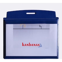Kartonlu Kanban Cebi - 225x165 Mm - Sert Dayanıklı Mavi