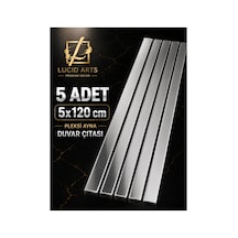 5 Adet 5x120 Cm Pleksi Ayna Duvar Çıtası Gold & Gümüş Kendinden Yapışkanlı Dekoratif Duvar Şeridi Şerit Pleksi Ayna Gold Şerit Pleksi Ayna Duvar Dekorasyonu Pleksi Ayna Gümüş