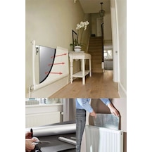 3 Adet Petek Radyatör Arkası Folyo Plaka Kalorifer Arkalığı Alüminyum Isı Yalıtım Folyosu 100x50 Cm