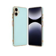 Samsung Uyumlu Galaxy A06 Uyumlu Kılıf Volet Silikon - Açık Yeşil