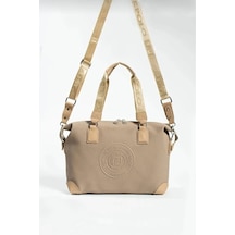 Just Polo Kadın Spor Model Ayarlanabilir Askılı Büyük Boy Şık El & Omuz Çantası Shoulder Bag Kum