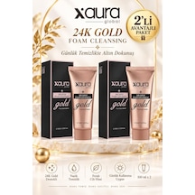Xaura Global 24k Gold Foam Cleansing 100 Ml 2 Adet