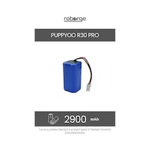 Puppyoo R30 Pro Robot Süpürge Uyumlu 2900mah Batarya - Muadil Ürün