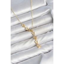 316l Çelik Yıldız Model Gold Renk Zirkon Taşlı Kadın Kolye Tj-bko11131 Çok REnkli 03653915
