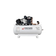 Demr Kompresör Hava Kompresörü Pistonlu 300 Lt 2 Kafa 12 Bar 5.5 Hp