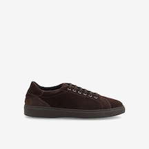 Pepe Dark Brown Sneaker Erkek 19c1 Frau Waxy Laced Shoes Kahverengi