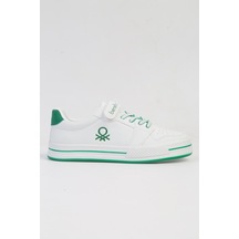Benetton İthal Beyaz Yesil Çocuk Spor Ayakkabı Bnı-10024 001