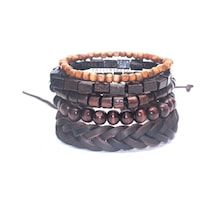 Omark Cotton Mix Bileklik No3 Kahverengi