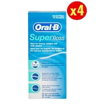Oral-B Super Floss Diş İpi 50'li x 4 Paket