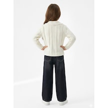 Xo Kids Kız Çocuk Fularlı 3lü Alt-üst Takım 6-10 Yaş 25462 Ekru