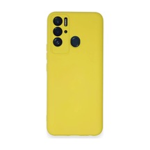 Tecno Pova Neo Kılıf Nano İçi Kadife Silikon - Sarı 0.2M-Çok Renkli