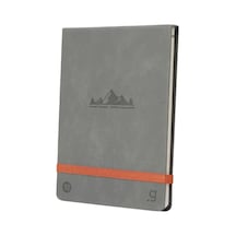 Mount Bloknot Defter A5 Çizgili - Koyu Gri