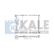 Kale 0537371ab Radyatör Al Pl Brz Safrane 2.1 2.2 2.5 Tdı 7701035723