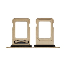 Apple Uyumlu iPhone 14 Pro Sim Kart Tepsisi Gold Çift Belirtilen