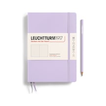 Leuchtturm1917 Not Defteri Orta Boy A5 , Sert Kapak, 251 Numaralandırılmış Sayfa, Noktalı, Leylak Mor