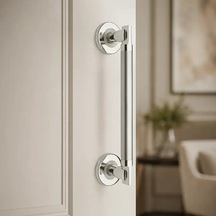 Sese Çekme Kapı Kolu Krom / Inox 25cm Ekonomik 202-03-25-18/53