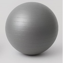 Pilates Topu Egzersiz Topu 25 Cm Küçük Boy Pilates Denge Topu Gri