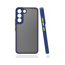 Zore Galaxy S22 Plus Uyumlu Nvth Hux Kılıf-lacivert